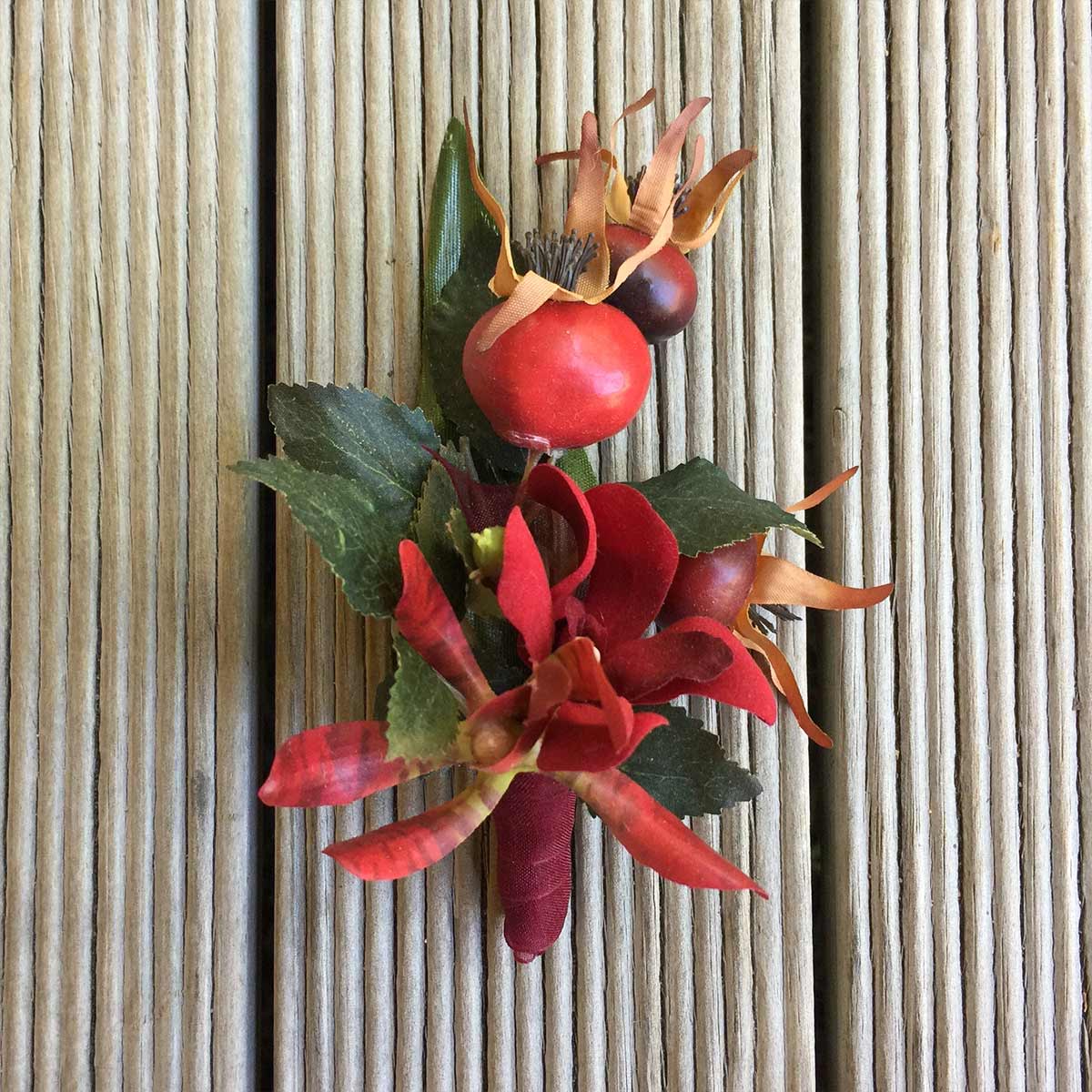 Red Vanda Boutonniere
