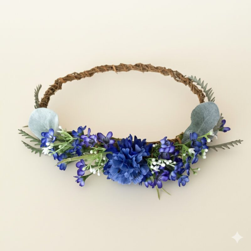 Banksia – Blue – On Cream